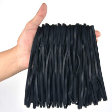 Coopay 180 Stck groe Gummibnder, robustes Mlleimerband, starke Gummibnder fr Brobedarf, Mlltonnen, Aktenordner, Gre 20,3 cm (schwarz)