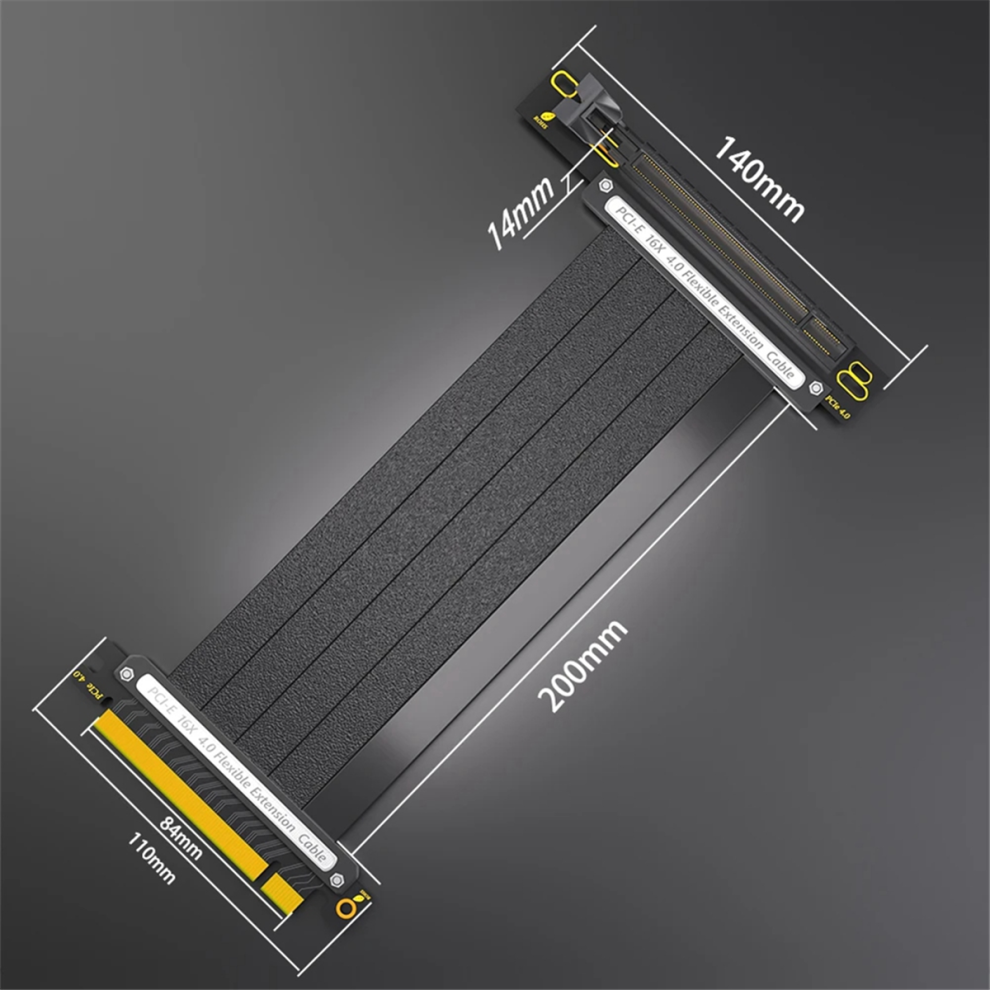 Cavo Di Prolunga Pcie 4.0, Schermato 16X Ad Alta Velocità 180 Gradi