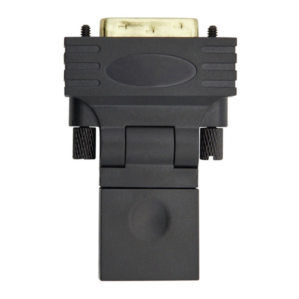 Dvi To -Compatible Adapter Male Female 360 Degree Rotating 4853542301991