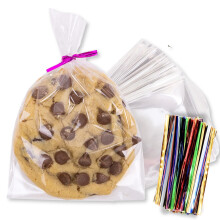 200 Stuks Duidelijke Cellofaan Tassen voor Favors - Transparante Goodies voor Verjaardagsfeest, 4x6 Inch met 5-Inch Twist Ties