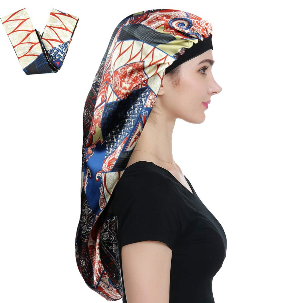 Alnorm Sleep Bonnets For Curly Hair Braids Black Women