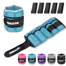 Henkelion - Juego de pesas ajustables para tobillos (1 par, 4.5 kg, para mujeres, hombres y ni os) para entrenamiento de fuerza, para mu ecas, to