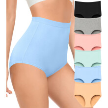 Envlon Womens Underwear Cotton High Maisted Troses Pack Postpartum Maternity Underwear Plus Size Ladies Briefs Undies Panty