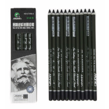 Set de creion de carbune - 12pcs/PK - Negru gratuit de hrtie de taiere a carbunei CARCOAL C7350 (moale)