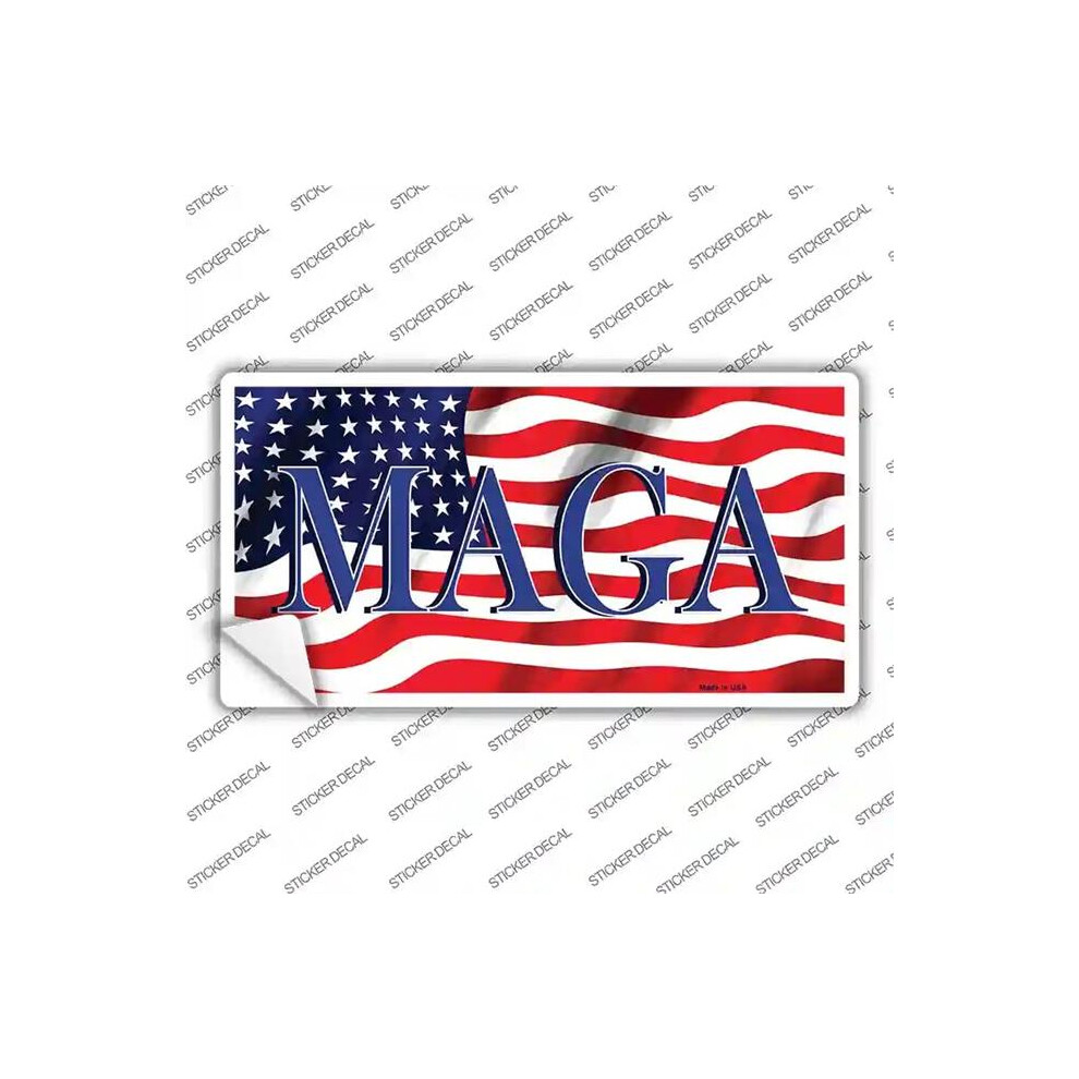 Smart Blonde Lp-12212S-Xl Maga Flag Novelty Sticker Decal - Extra Large 731997926263