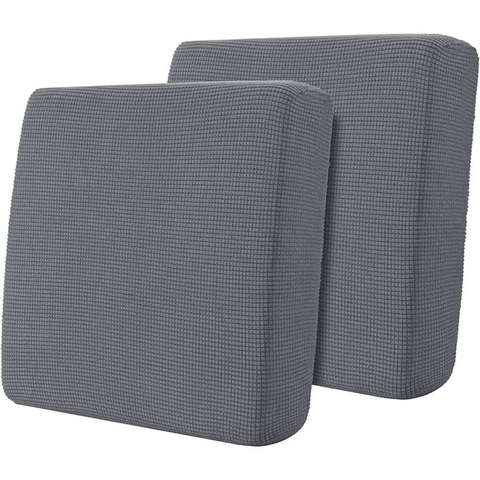 Housses de coussin de canap    extensibles Hokway, housses de coussin r   versibles de remplacement, housses de coussin de canap   , gris clair 2