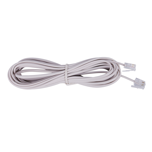 Cabo de linha telefônica macho RJ11 6P2C para plugue de 5 m 2