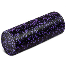 Yes4All Rodillo de espuma de alta densidad para espalda, variedad de tamaos y colores para yoga, pilates, 18.0 in, color morado moteado