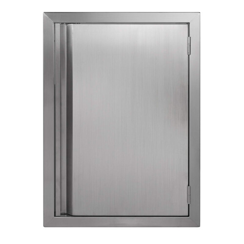 BI-DTOOL Μοναδική Πόρτα BBQ 17" W X 24" H 304 Ανοξείδωτες Πόρτες για Κουζίνα Εξωτερικού Χώρου 1