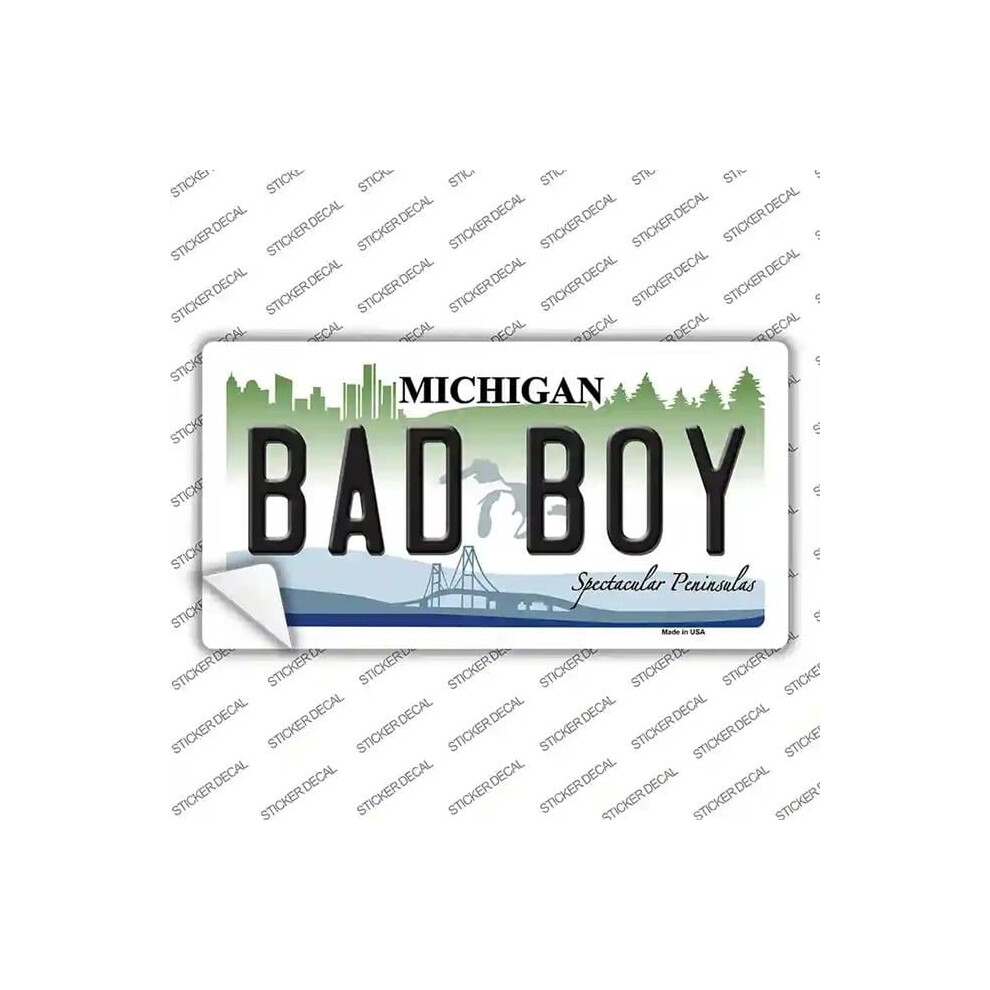 Smart Blonde Lp-6115S-Xl Bad Boy Michigan Novelty Sticker Decal - Extra Large 731997928199