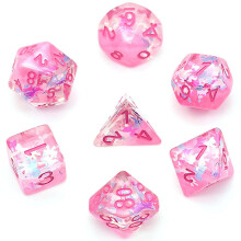 UDIXI Polyhedral DND-trningsuppsttning D&D-trningar Rosa trningar Kompatibla fngelsehlor och drakar Rollspel MTG Pathfinder Brdspel d och