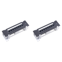 8-portový patch panel pre všestranný plastový nástenný držiak pre dátové centrá kategórie 6