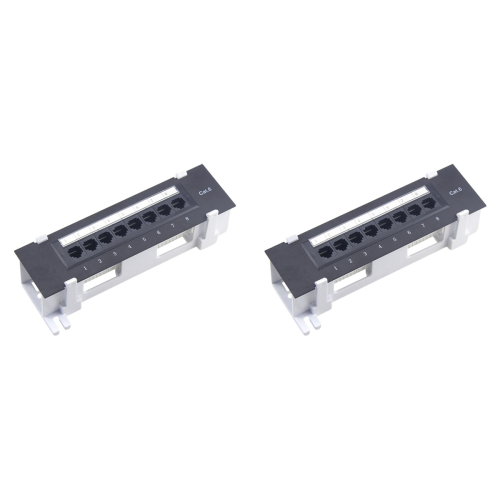 8Port Patch Panel για Cat. 6 Πλαστική επιτοίχια βάση πολλαπλών χρήσεων Data Center