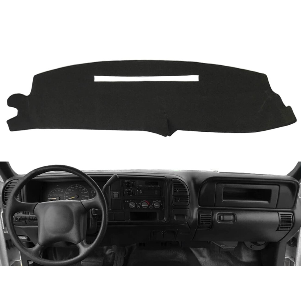 Dash Cover Mat Custom For 1997-2000 Chevrolet Silverado/Gmc Sierra C1500 C2500 C3500 K1500 K2500 K3500 1997-1999 Gmc Yukon/Chevy Tahoe Suburban Dashbo 699929891358
