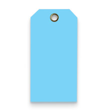 Blank Heavy Duty 15 Mil vandt?tte plastikm?rker - Udstyr - Ventil - Rygs?k - Pakke med 100 (2"""" x 4"""" lysebl?)