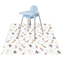 Baby Splat Floor Mat for Under High Chair/Arts/Crafts by CLCROBD 51 Waterproof Anti-Slip Food Splash Spill Mess Mat Washable Floor Protector Mat and