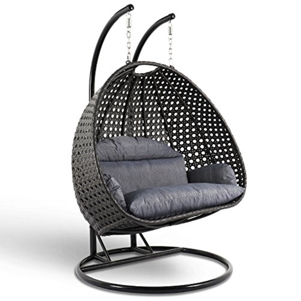 LeisureMod Hanging Double Hanging Egg Swing Chair Cover