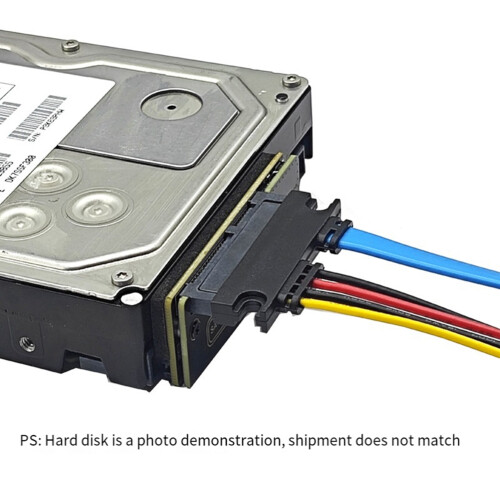 Conversor de Adaptador SATA para SAS Mesa 6 Gbps (7 e 15) 22 Pinos Macho Placa Expansão 29 HDD 2,5 Polegadas 3,5 2