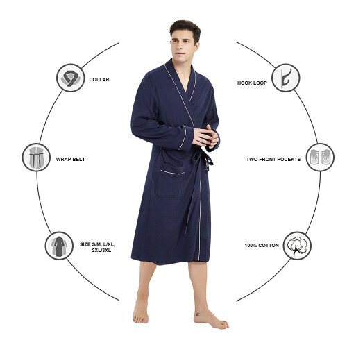 Robe de algod   o masculino u2skiin 2