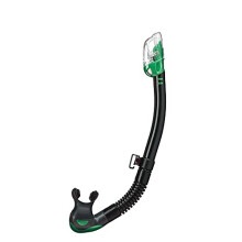 TUSA SP-0101 Hyperdry Elite II Scuba Diving Snorkel Sort/Energigr?n