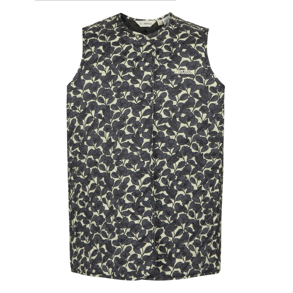 (20 UK, Grey) Regatta Womens/Ladies Orla Kiely Birdy Quilted Gilet