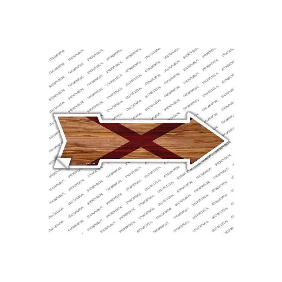 Smart Blonde A-522S-L Alabama State Flag Novelty Arrow Sticker Decal - Large 731997832823