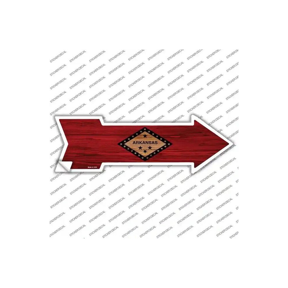 Smart Blonde A-525S-Xl Arkansas State Flag Novelty Arrow Sticker Decal - Extra Large 731997832885