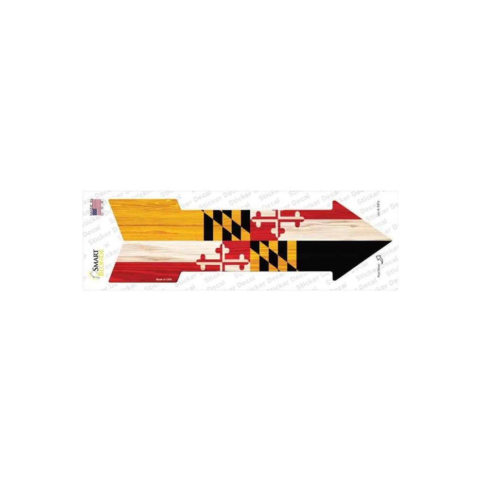 Smart Blonde A-541S-M Maryland State Flag Novelty Arrow Sticker Decal - Medium 731997832946