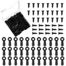 Bilderrahmen-Drehknopf-Befestigungsset, 100 Stck, Bilderrahmen-Trgerklammern, Fotorahmen-Hardware-Clips mit 100 Stck Schrauben zum Aufhngen von B