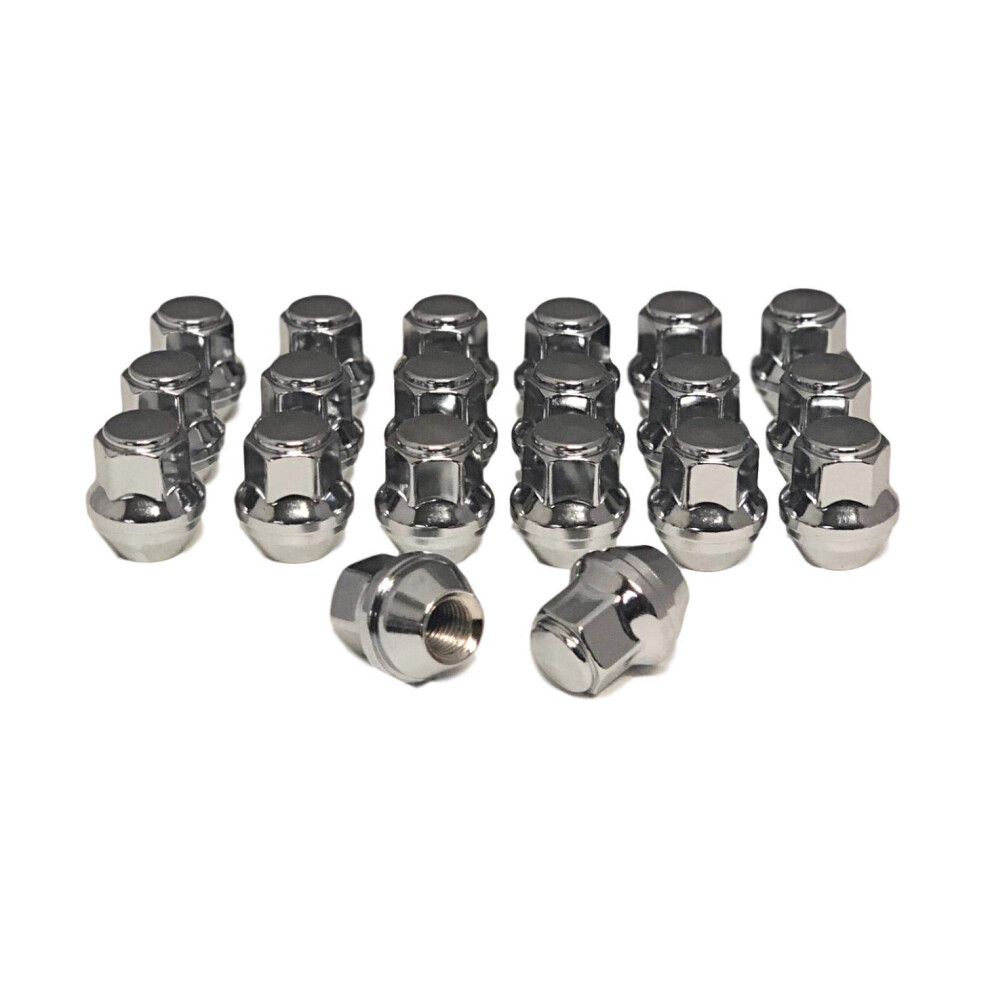 Eisen 12x1.5 One-Piece Chrome OEM Factory Style Replacement Lug Nuts for Ford Focus Fusion Escape Stock Wheels-image-OPC-PFKV8YB-NEW