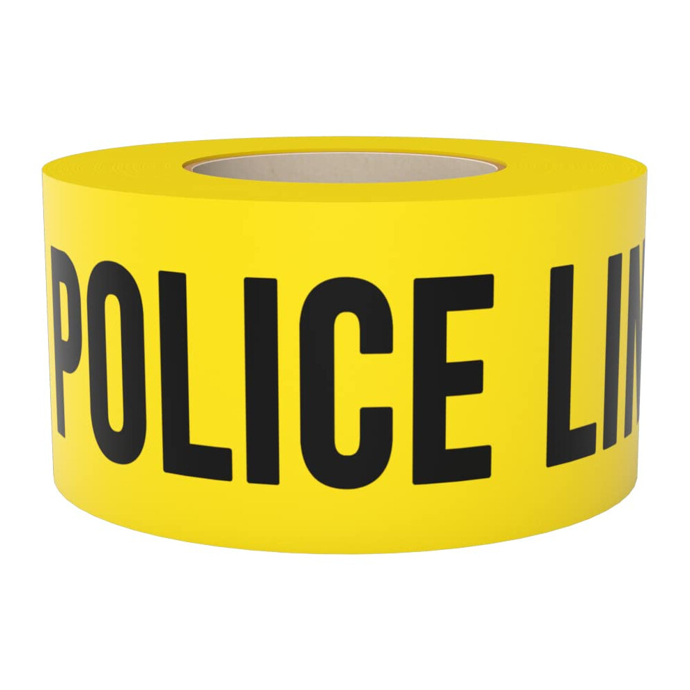Police Line Do Not Cross Barricade Tape 3 Inch X 1000 Feet Bright Yellow With A Bold Black Print 3 In. Wide For Maximum Readability Tear Resistant 850009189073