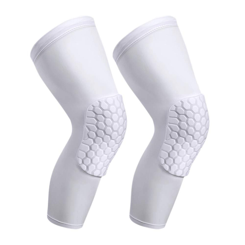 Pisiqi Knee Pads Compression Pads Long Leg Sleeve Collision Avoidance Brace Protection Knee Sleeve For Basketball Football Volleyball Cycling 1 Pair 792966157835