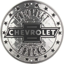 Hangtime Chevy Truck Diamond pr?get cirkelskilt 12 tommer i diameter
