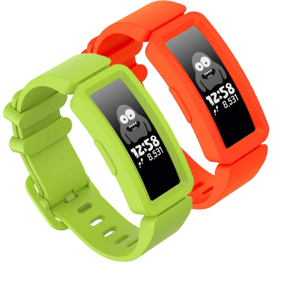 Gvfm Compatible Avec Les Bracelets Fitbit Ace 2 Pour Enfants De 6 Ans Et Plus, Bracelet En Silicone Souple, Accessoires De Sport, Bracelets Pour-image