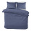 (WASHED BLUE, SINGLE) Stripe Duvet Quilt Cover Set Single Double King 6
