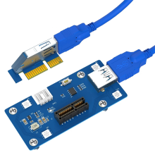 Atualização de 5ª Geração PCI Express PCI-e 1X A 1X/4x/8x/16x Cabo Extensão Lateral da Placa Riser (com Luz LED)