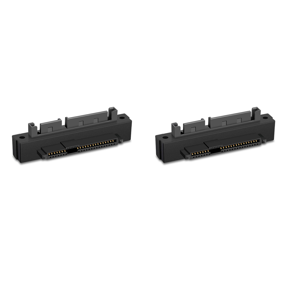 Sas Female To Sata Male Bend 90 Degree Angle Adapter Converter 4853542391541