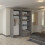 (Grey, 150cm) Smart Double Door Sliding Wardrobe 3