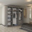 (Grey, 200cm) Smart Double Door Sliding Wardrobe 3