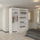 (White, 150cm) Smart Double Door Sliding Wardrobe 3