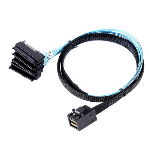 Υποδοχές καλωδίων Mini SAS HD 12G SFF8643 έως 4 29 ακίδων SFF8482 1