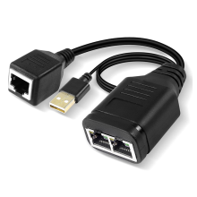 Cabo Adaptador FêMea 1 para 2 Rede Hundred Megabit Network Sharer RJ45 Multifuncional Divisor de