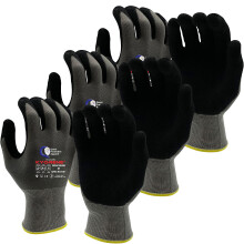 Quest Skyddshandskar Skär- och Sticksäkra - Byggda med Grafen Teknologi - Stora, 3-Pack