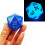 Dados Bescon Jumbo D20 38MM, Grande Dado Azul Brilhante no Escuro, Cubo 1.5 polegadas 3