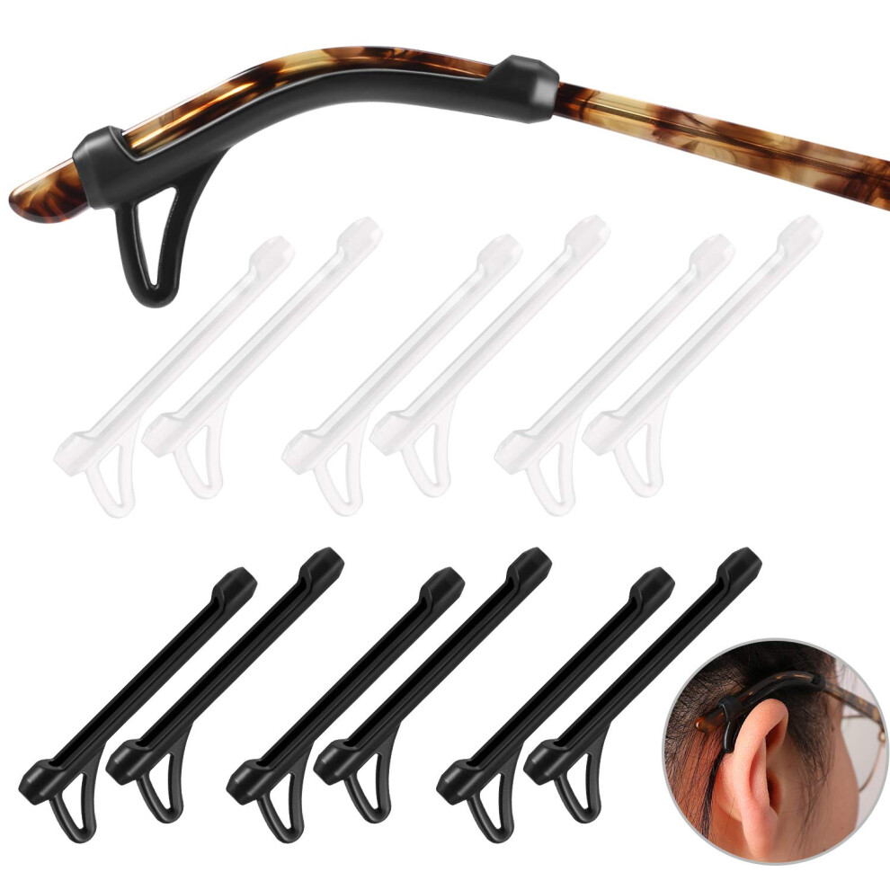 Manchons D'oreille Pour Lunettes Smarttop - Embouts De Branches De Lunettes En Silicone Antid Rapants - Manchon Avec Crochet - Crochets D'oreille-image