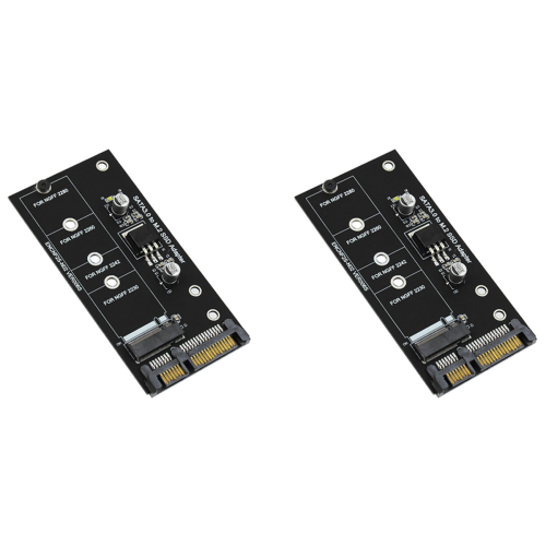 2X Adaptador M.2 SATA M2 para Conversor NGFF 2,5 Polegadas SATA3 CartãO B Chave SSD 2230-2280
