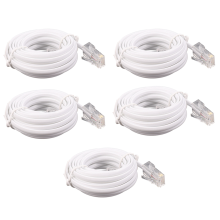 Kabel przedłużający do telefonu RJ11 6P4C do RJ45 8P4C, 3 metry, modułowy