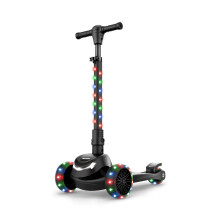 Jetson Scooters - Jupiter Mini 3 Wheel Kick Scooter (Black) - Compapible Portable Kids Three Wheel Push Scooter - Ltt vikningsdesign med hg syn
