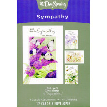 DaySpring - Med inderlig sympati og b?nner - Naturens velsignelser af Marjolein Bastin - 4 Design sortiment med Skriften - 12 Boksede kort og kon