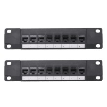 8-portový priamy sieťový kábel CAT6 Patch Panel RJ45
